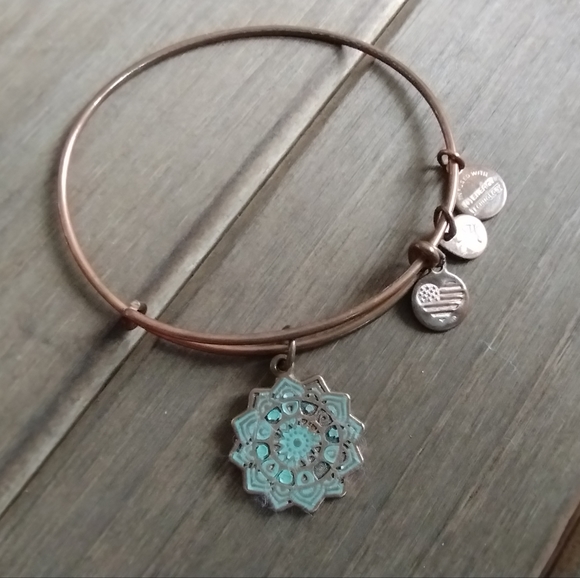 Alex and Ani Heart Chakra Charm Bangle Bracelet - Picture 8 of 9